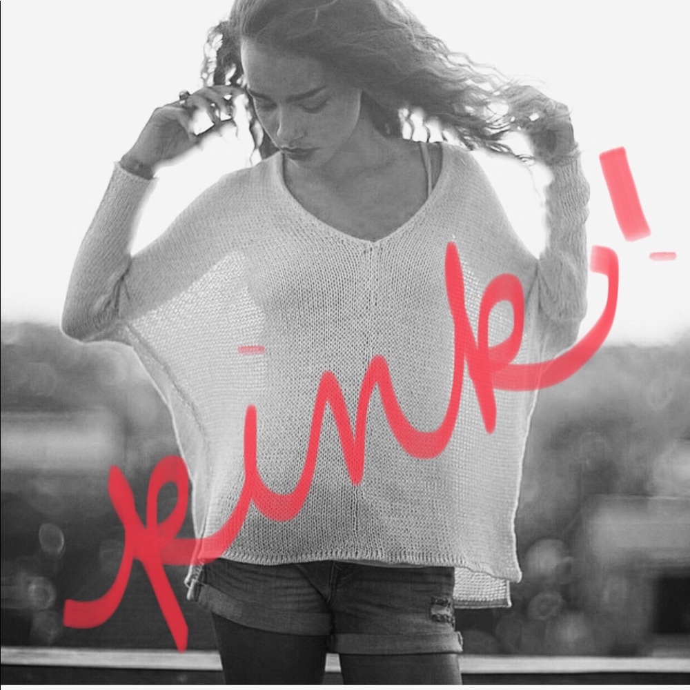 NWOT Wooden Ships Pink Sweater